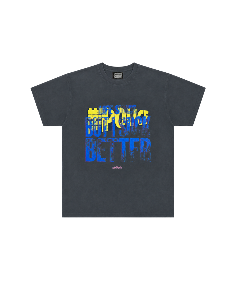 Life Sucks - Tee - Charcoal