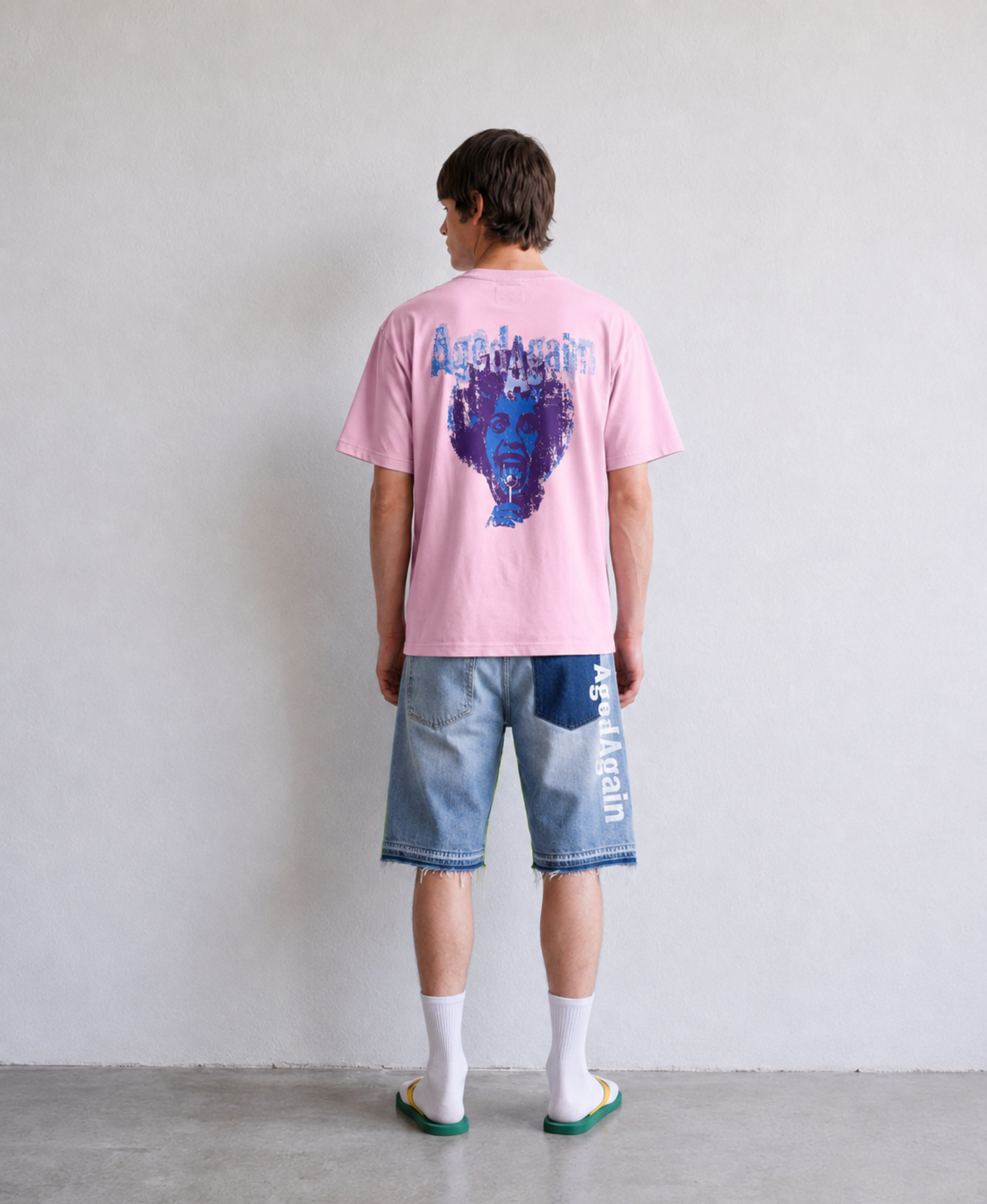 Life Sucks - Tee - Orange - model back