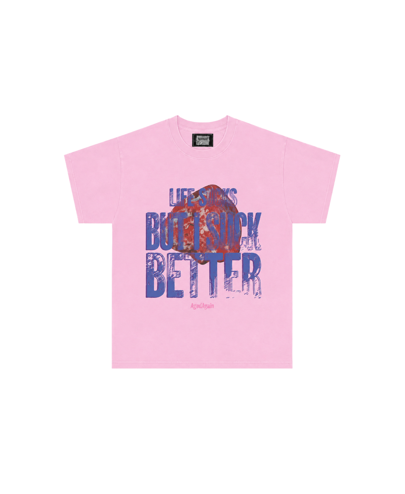 Life Sucks - Tee - Pink