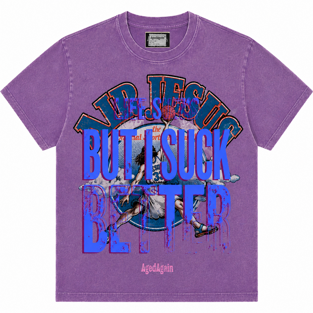 Life Sucks - Tee - Purple - front