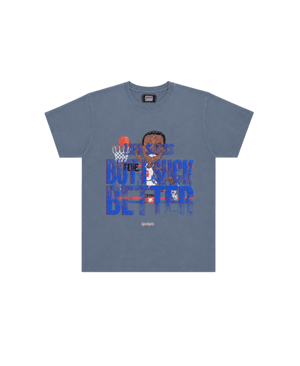 Life Sucks - Tee - Light Blue - AgedAgain