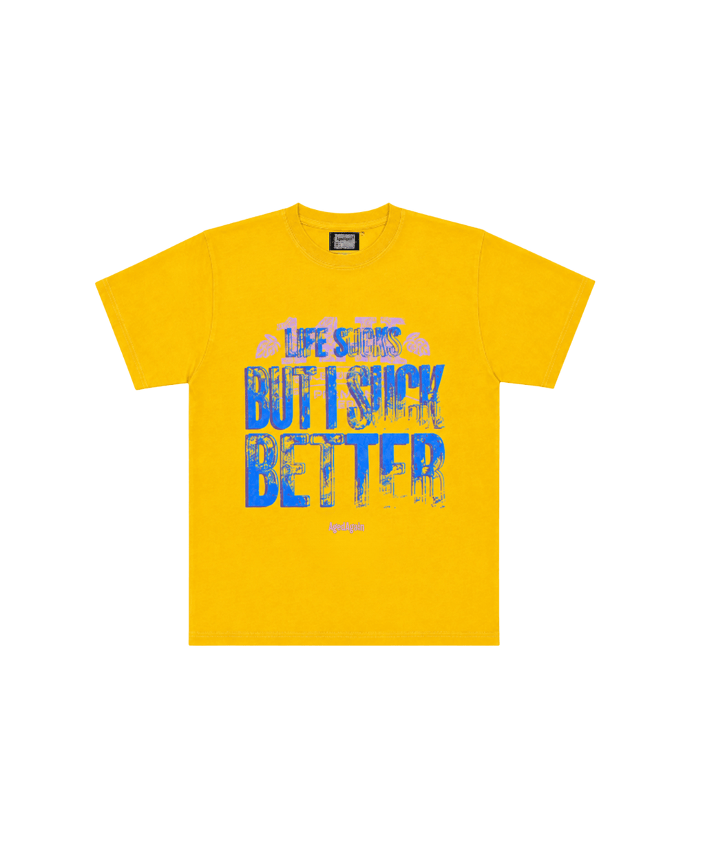 Life Sucks - Tee - Light Mustard - AgedAgain