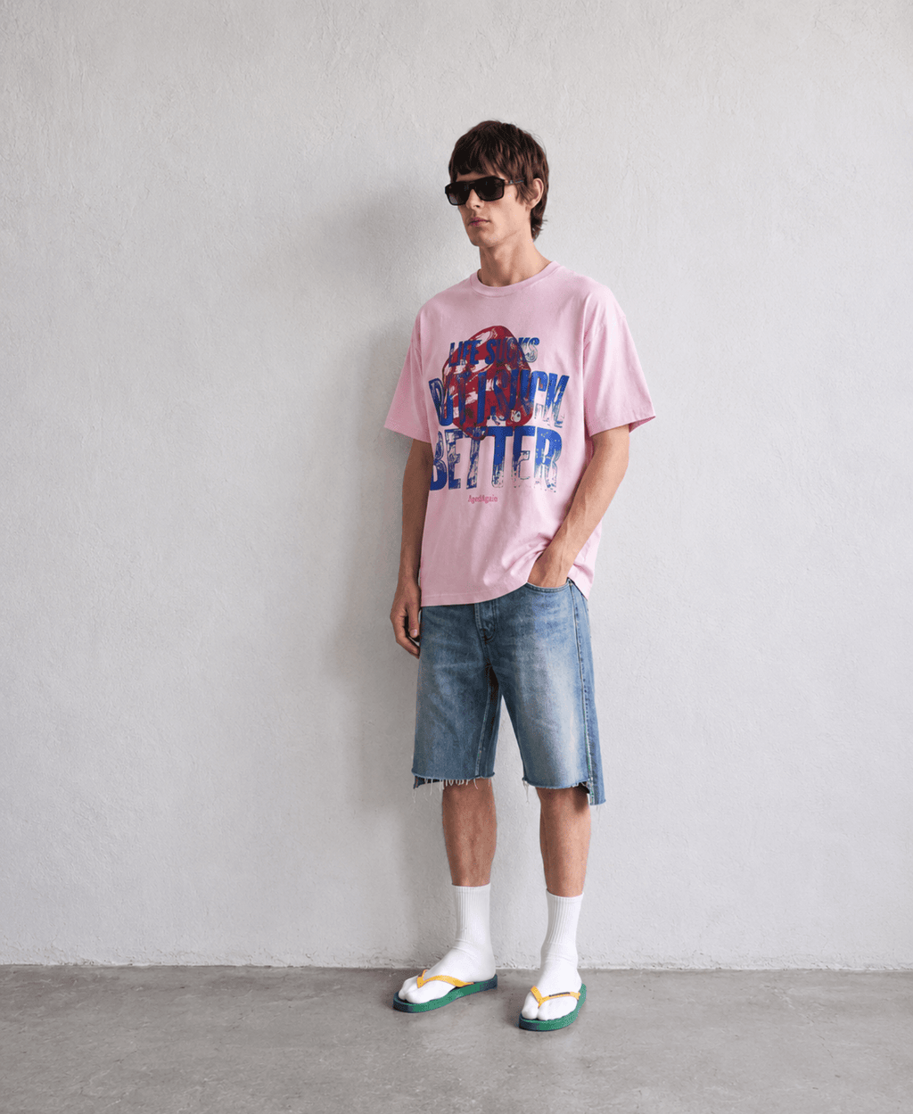 Life Sucks - Tee - Steel Blue - AgedAgain